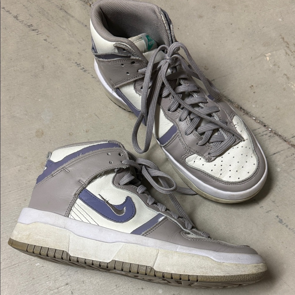 Nike Dunk High Up Rebel Iron Purple Women’s Size 8 Sneakers